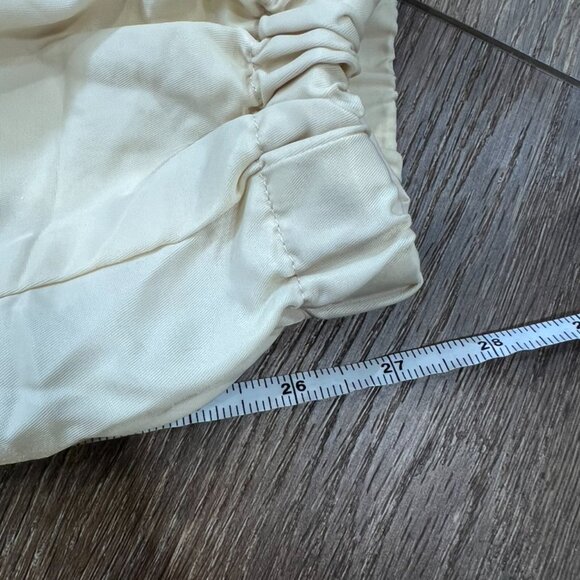 Fear of God Essentials Nylon Track Pants, Cream, Elastic Waistband Adjustable S - Picture 8 of 13